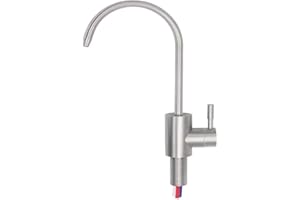 AORA® Jednokierunkowy kran SOFIA kompatybilny z filtrem wody AMWAY ESPRING, masywna stal nierdzewna, kran jednorazowy