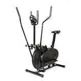 bicicleta estatica y eliptica 2 en 1 decathlon Nuestra nueva bicicleta cross trainer es muy fácil de usar y es un aparato perfecto para hacer ejercicio en casa a un precio asequible. Esta nueva bicicleta ocupa muy poco espacio, con lo que es muy cómoda para guardar una vez acabada la sesión de trabajo. Incorpora diferentes niveles de dificultad, que van desde esfuerzo en plano a etapa de montaña. El ordenador de a bordo también proporcionará datos esenciales y necesarios para el establecimiento y logro de sus metas, tales como la duración