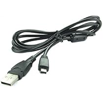 USB-Ladekabel Für Casio Exilim Kameras | 1,5 M, Schwarz, Ersetzt EMC-5/EMC-5U