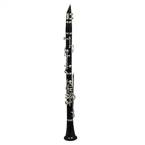 Rose Musicals,Clarinet, 13key B Flat,Brass Nikle Key With Extra Reeds+Pad+Cleaning Cloth+Gloves+Hardcase