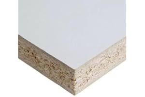 Generico Pannello Truciolare Nobilitato Bianco Opaco mm 18 Pretagliato Varie Misure - Dimensione Disponibile: cm 50 x 50