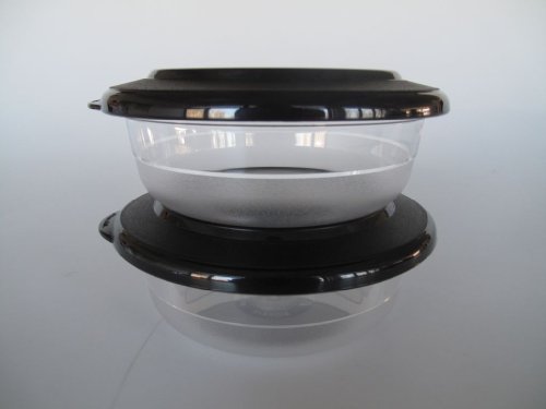 TUPPERWARE Tafelperle 275ml schwarz Tafelfein (2) Schale Servieren Classic Royal - 2