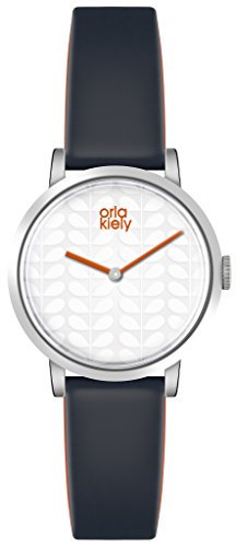 Orla Kiely Damen Datum klassisch Quarz Uhr mit Edelstahl Armband OK2049