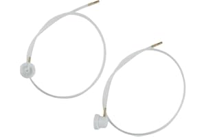 ROSOJODG 2Pcs White Aerosol Nozzle with 360 Degrees Extension Hose for Male Stem Spray Cans Fluid Auto Car Nozzle Film 4.5mm Extension H3C9 Paint Tools and Equipment (19.69in)