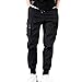 Produktbild ZEZKT Herren-Hosen Cargo Pants Jogginghose Sweatpants Lang Hose Sporthose Trainingshose Jogger Mode Freizeithose Freizeit Laufen Streifen Enger Beinabschluss Elastischer Bund mit Kordelzug