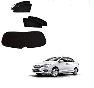 Kozdiko Zipper Magnetic Sun Shades Car Curtain with Dicky for Honda City 2017