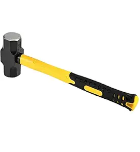 GIZMO Sledge Hammer, (1.5 lbs-2 lbs) Heavy Duty Drilling Hammer, Carbon Steel Crack Hammer with Shock Absorbent Handle for Construction, Home Improvement, Maintenance (1.5 lbs)