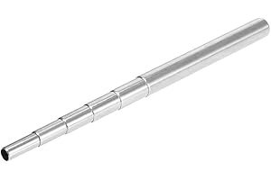 Lixada Feuerblasrohr im Freien, Teleskop Blasrohr, Edelstahl-Blasrohr für Lagerfeuer und Grill, zusammenklappbares Gebläserohr Feuer Werkzeug Lagerfeuer Werkzeug Outdoor Survival Gadget