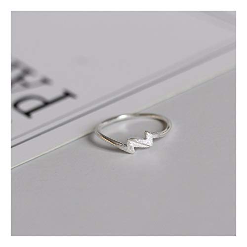Preisvergleich Produktbild MTWTM Reines Silber Ring Simple Fashion Blitz Fine Weiblichen Schmuck