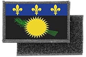 AKACHAFACTORY Patch ecusson imprime badge drapeau guadeloupe gwada