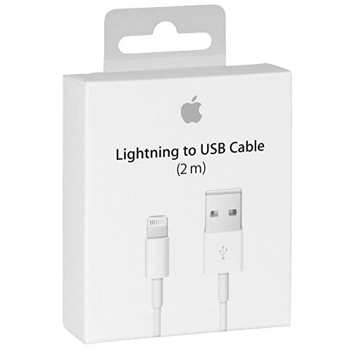 Apple - C  ble USB Lightning MD819ZM   A pour synchronisation de donn  es et chargeur pour Apple iPhone 5 5S 6 6 Plus   6S  6S Plus  7  7 PLUS  8 8 PLUS  iPad iPod IN BLISTER 2mt