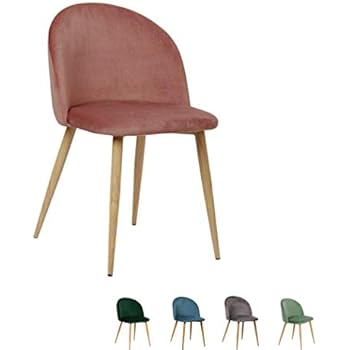 EGGREE 1er Set Vintager Retro Sessel Polstersessel Samt Lounge Sessel