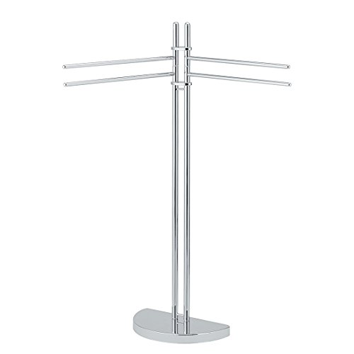 Preisvergleich Produktbild Handtuchständer Twinax in Metall verchromt mit 4 beweglichen Armen von Sanwood