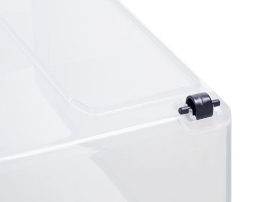 Rotho Schubladenbox Systemix aus Kunststoff (PP), Ablagefach Grösse M, 39.5×25.5×20.3 cm, transparentes Ablagesystem, DIN A4 Ablagebox für Schreibtisch, Büro – Hergestellt in der Schweiz, 1114600096 - 3