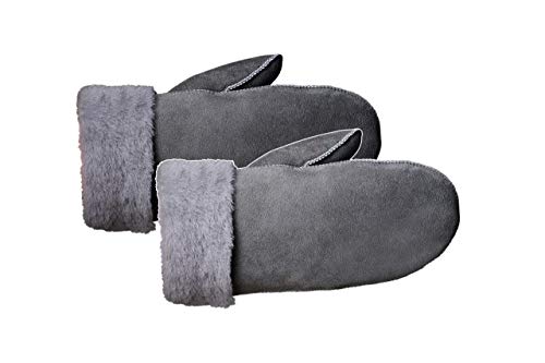 Preisvergleich Produktbild Fellhof Lammfell Fäustlinge Classic grau 7