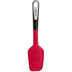Tefal K2064614 Ingenio Tefal Maryse Spatule en Silicone ustensile de cuisine noir et rouge résistant sans bisphénol A avec insert silicone