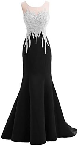 Kisse Crystal Long Mermaid Beaded Sexy Prom Evening Dresses