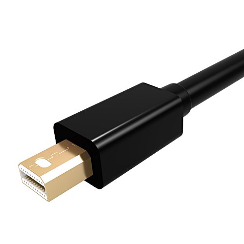 Mini Displayport auf VGA, Splaks Vergoldete Full 1080P Mini DP Mini DisplayPort (Thunderbolt Port Kompatible) zu VGA Adapter Konverter Stecker Kable für Macbook Air/Pro, Microsoft Surface Pro & Pro 2 3 – Mini DP Male to VGA Female - 4