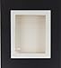 BabyRice Deep Box Display Frame for 2D 3D Art Objects Medal Keepsake Baby Casts 1st Bootees Flowers Black / Cream Mount / Cream backing