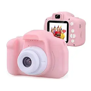 PRIT Enterprise Digital Camera, Web Camera for Computer Child Video Recorder Camera Full HD 1080P Handy Portable Camera 2.0 Screen, with Inbuilt Games for Kids (Pink) BB15