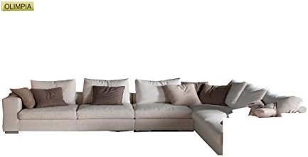 Living Room Handmade Olimpia of production consisting of: 2/3, Element 2 Seater/3 Seater Sofa, Armchair and Pouf. Even on size. realizzabile on Indicated by The Customer Fabrics. POUF 42x80x100 beige