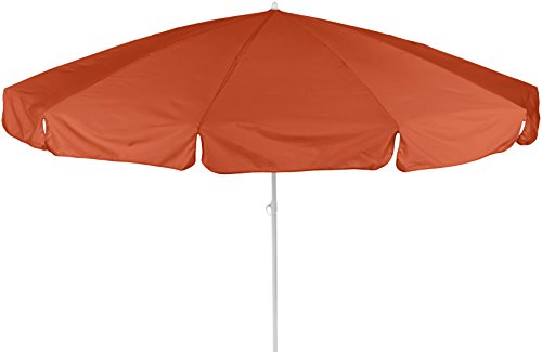 Preisvergleich Produktbild beo 140676 Dralon Sonnenschirm, Durchmesser 240 cm, terra