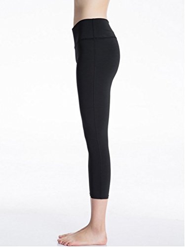 YR.Lover Damen 2er Pack Kompression Capri Legging Tight Pants - 2