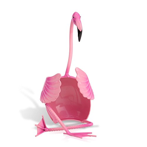 Tooarts Flamingo Weinflaschenhalter Getränkeflaschehalter Metall-Skulptur - 7
