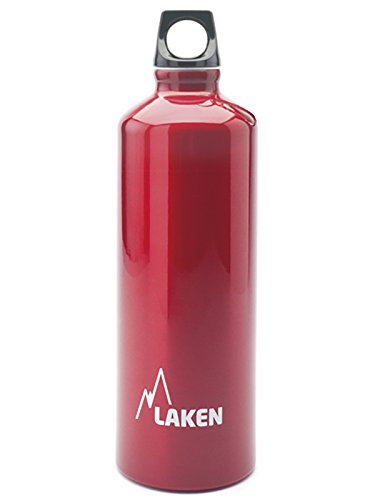 Lakin Bottiglia di Alluminio - Bocca Stretta, assortimento di Colori e Misure, Unisex Adulto, Rosso, 750ml