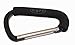 Sigee Stroller Hook - Universal Pram Clip Buggy Bugaboo Pushchair Stroller Clip Hook Carrier Holder Hook and Shopping Bag Carrier Holder (Black)