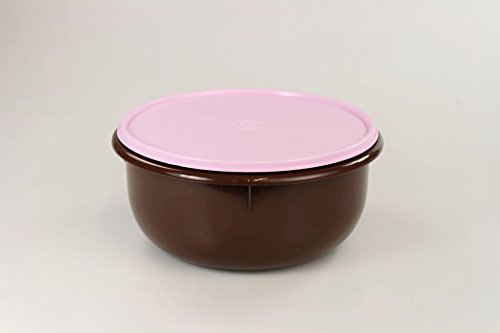 TUPPERWARE Rührschüssel PENG 3,0L rosa braun Hefeteig B11 Germteig Schüssel 15313