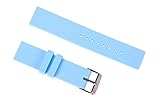 12mm frischer blauer Silikon-Uhrenarmband Sport-Uhrenarmband Gummi für Damen mit Dornschließe aus Edelstahl