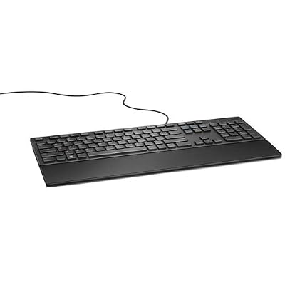 DELL KB216 USB AZERTY Belge Noir - Claviers (Standard, Avec fil, USB, Clavier à membrane, AZERTY, Noir)
