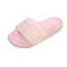 Produktbild Gaddrt Frauen Fluffy Faux Pelz Flache Slipper Casual Anti-Rutsch Soft Flip Flop Sandale Sport und Outdoor Sliders Bad Strand Pool Schuhe (41, rosa)
