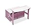 Delta Children 3-in-1 Storage Bench and Desk (Pink)