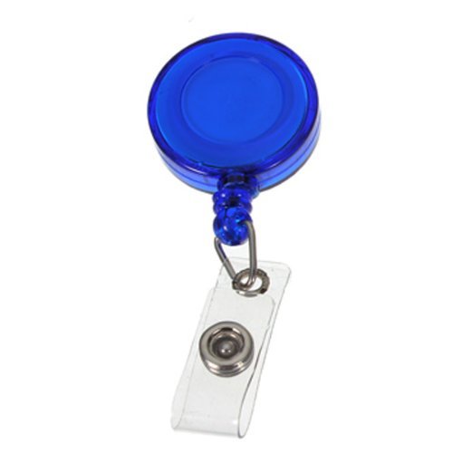 MMY - Lote de 4  reel retr  ctil transparentes con llavero e insignia para tarjeta de identificaci  n o llaves  Color violeta  rosa o blanco   color 1 1