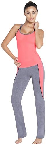 Adriana Arango Women's Gym Outfit Racerback 2 Piece Set Blouse Pants D221 (S)