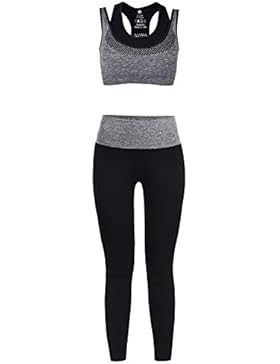 Vbiger Sport BH Yoga BH Damen Jogginghose Damen Sport Leggings Yoga Hose Trainingshose Sport Bustier ohne Bügel