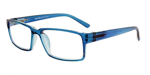 Preisvergleich Produktbild STRIKE Lesebrille Lesehilfe mit Flexbügeln blau +3