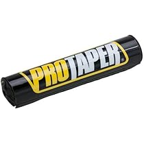 NICOLIE Motorfiets Handvatten Motocross Grip Stuur Dirt Pit Bike 7/8 Stuur rubberen Handgrepen - Zwart Oranje - 22mm