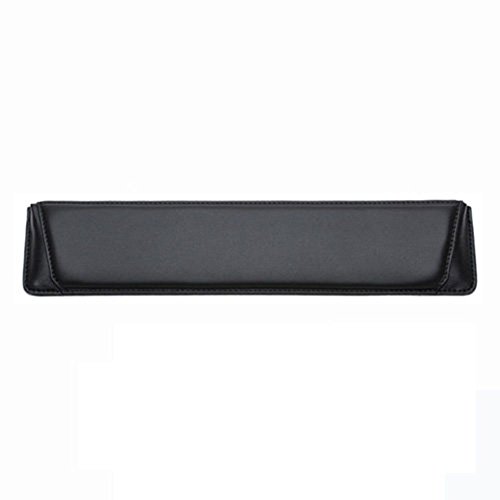Preisvergleich Produktbild NACHEN Tastatur Handgelenk Rest, Lederne Tastatur Spiel Ergonomische Handgelenk Stützmatten Auflage Kissen,Black,368X78X14MM