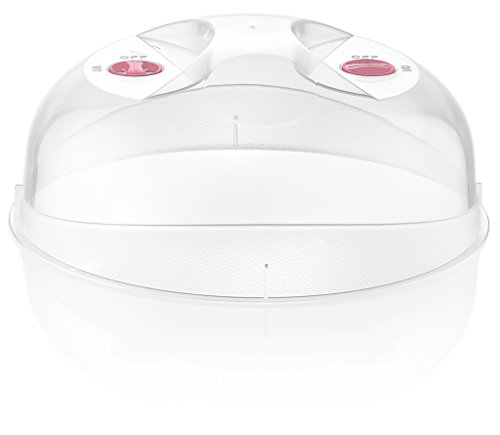 Easy Grip Plastic Microwave Cooking Dish Cover 25cm ~ Extra Strong, Dishwasher & Freezer Safe by Hobby Life - 2