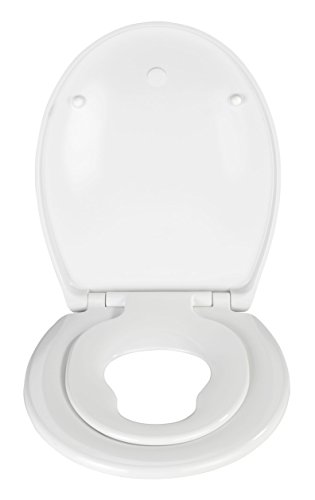 Wenko 21906100 Premium WC-Sitz Bambino – mit Kindersitz und Absenkautomatik, Kunststoff – Duroplast, weiß - 2