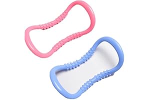 MAOMOTO 2PCS Yoga Ring Yoga Circles Fitness Sport Magic Circle Pilates Training Ring, Massage Back Calf Stretch Neck Pilates Ring, Home Gym Exercise Extend Fitness Ring