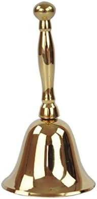 STREET CRAFT Vintage Brass Reception Service Counter Lobby Concierge Patient Attendant Calling Call Bell 4.25 Inch From Base To Tip Of Handle Set Of 1