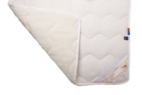 Unterbett, Naturhaarbett, Schonbezug, Auflagen, Merinowolle, Velour, 100% Wolle Größe: 160x200