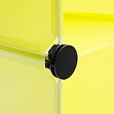 VENKON – Kinderzimmer Steckschrank DYI Steckregal System Regalschrank: 6-Module-Set, grün - 7