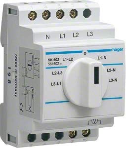 Preisvergleich Produktbild Hager SK602 Voltmeter Umschalter 7 Stell ungen