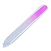 SODIAL(R) 5.5 Inch Crystal Glass Nail File Double Work Sides Durable Case for Natural and Acrylic Nails--Pink