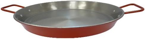 IMUSA USA CAR-52031T NonCoated Aluminized Paella Pan 15-Inch, Red